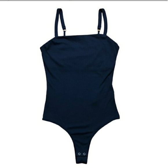 HOLLISTER Navy Blue Slim Tank Bodysuit Size Small. NWOT! - Picture 7 of 7